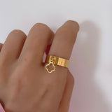 BAGUE TRÈFLE SIMPLE