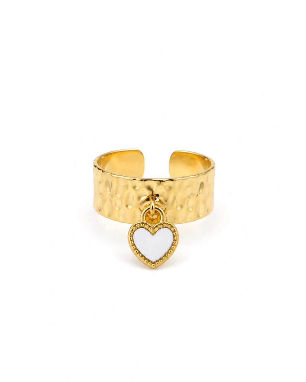 BAGUE COEUR NACRÉ