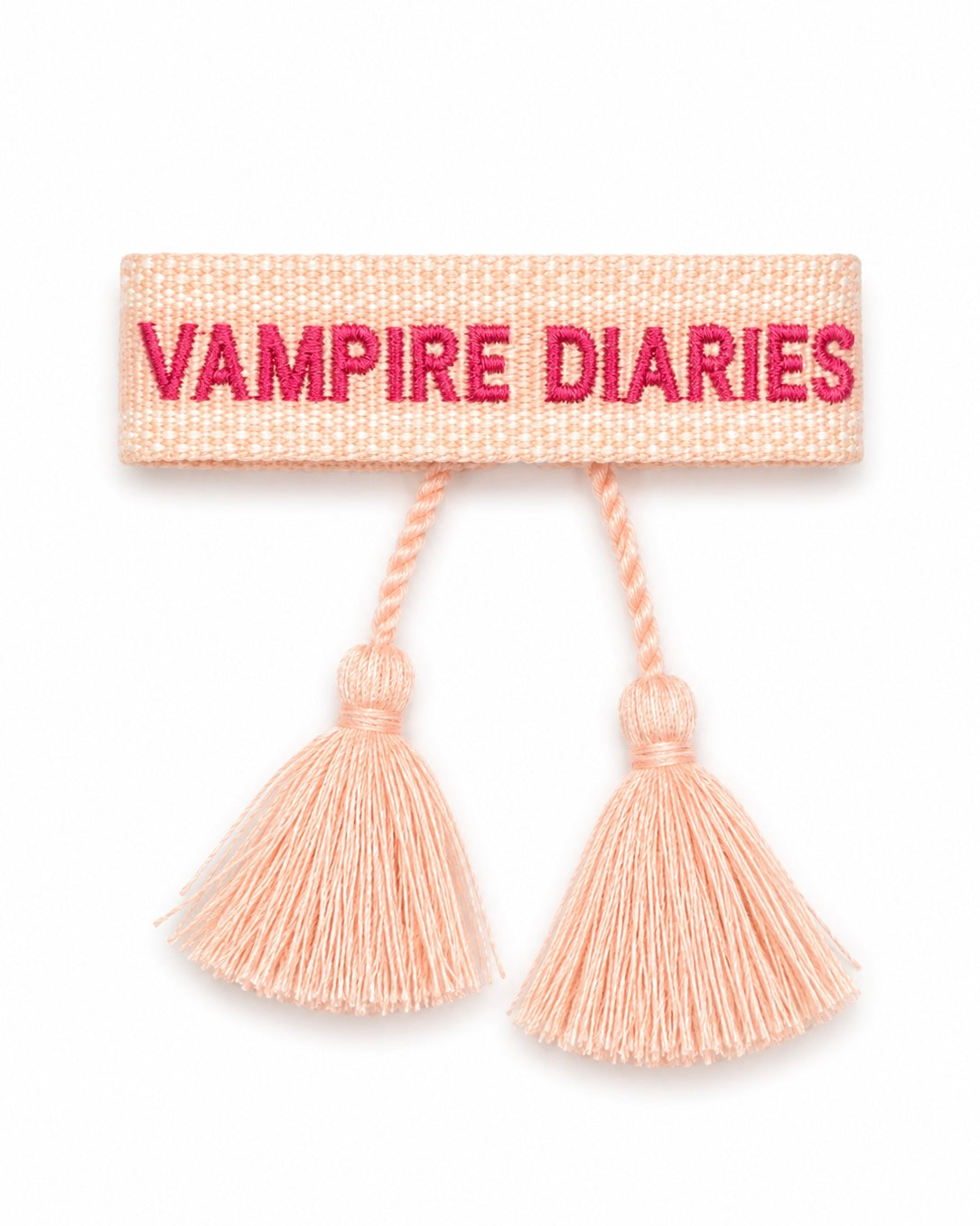 BRACELET BRODÉ THE VAMPIRE DIAIRIES ROSE