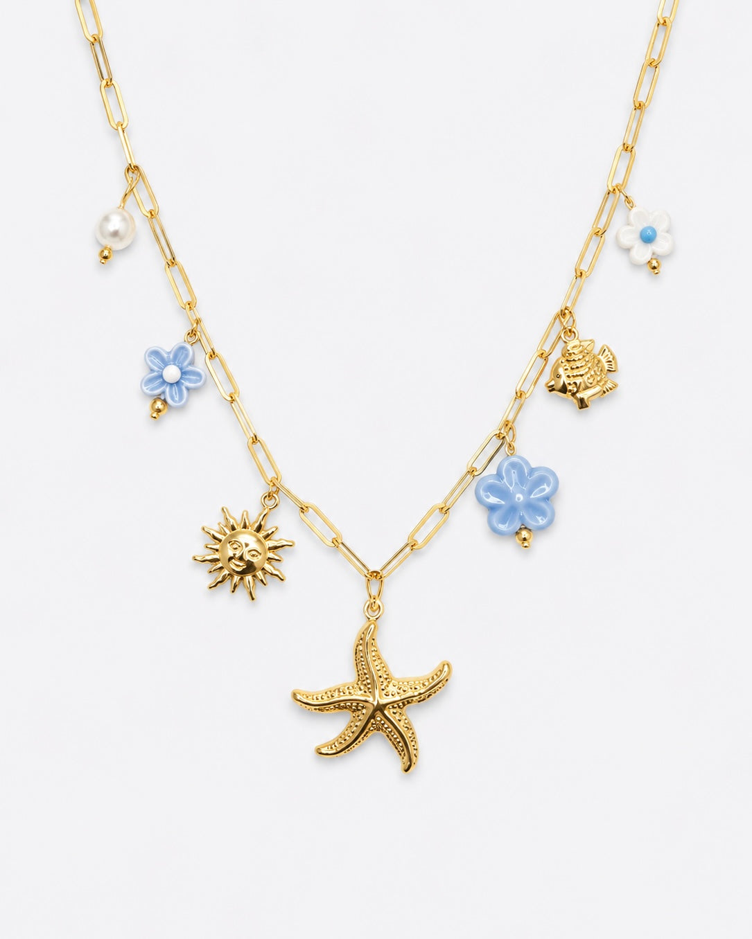 COLLIER BORA BORA BLEU