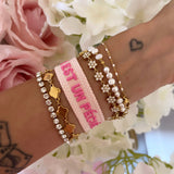 BRACELET BRODÉ SI S’AIMER EST UN PÉCHÉ…
