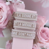 BRACELET LA SIENNE ET LA MIENNE SONT PAREILLES BEIGE