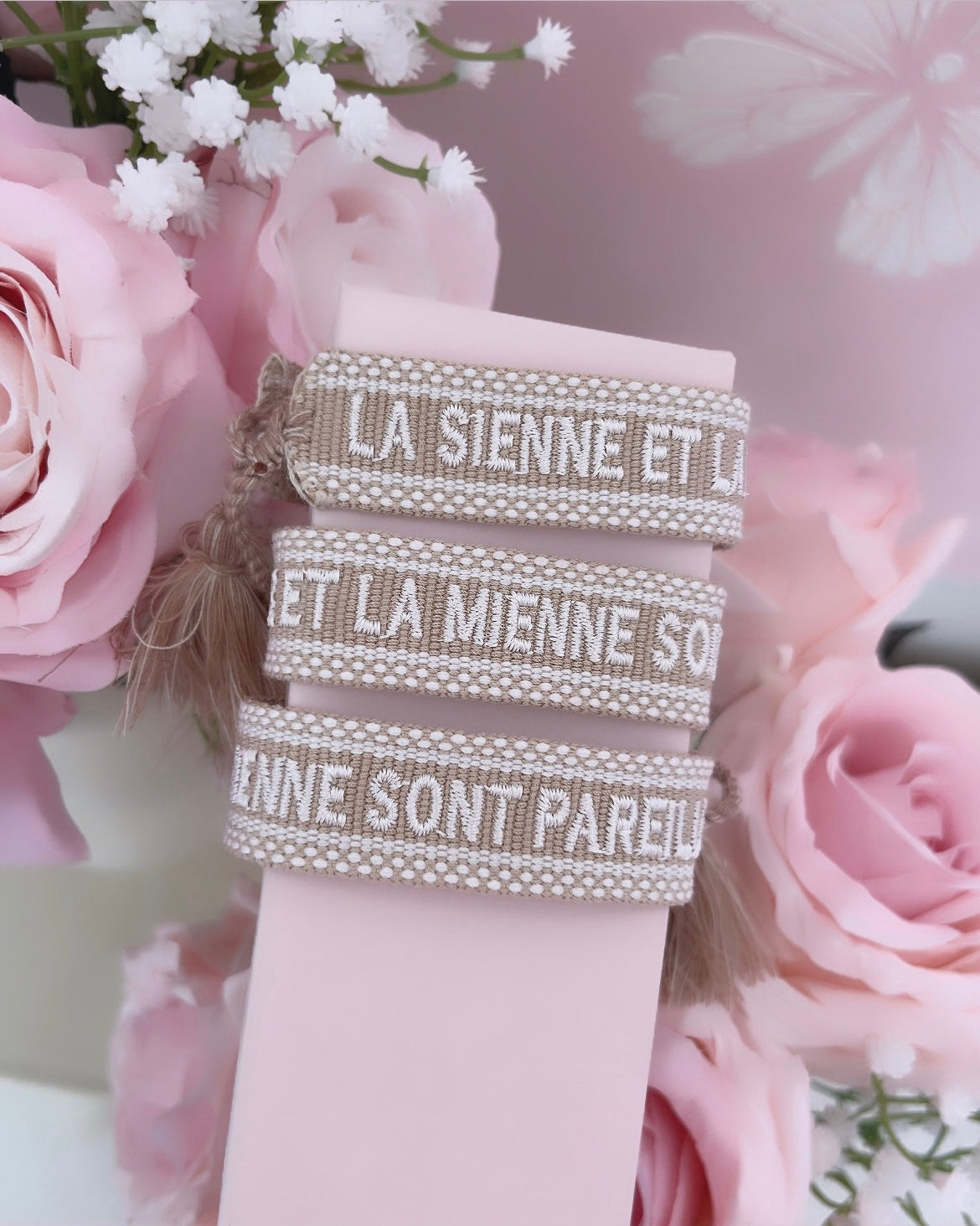 BRACELET LA SIENNE ET LA MIENNE SONT PAREILLES BEIGE