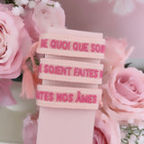 BRACELET DE QUOI QUE SOIENT FAITES NOS AMES ROSE