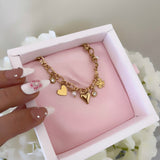 BRACELET PEARL AND HEART