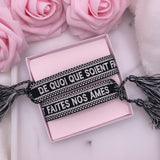 BRACELET BRODÉ DE QUOI QUE SOIENT FAITES NOS AMES