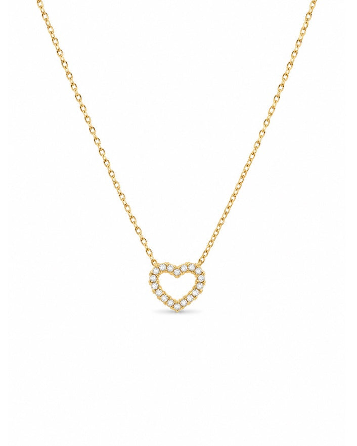 Collier heart diamond