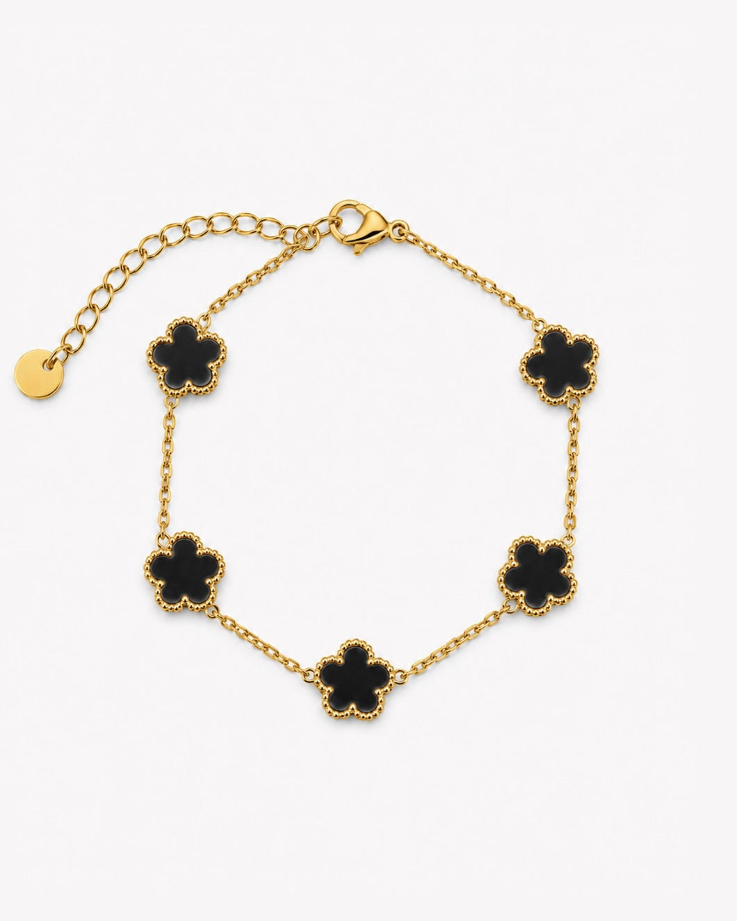 BRACELET CLOVER NOIR