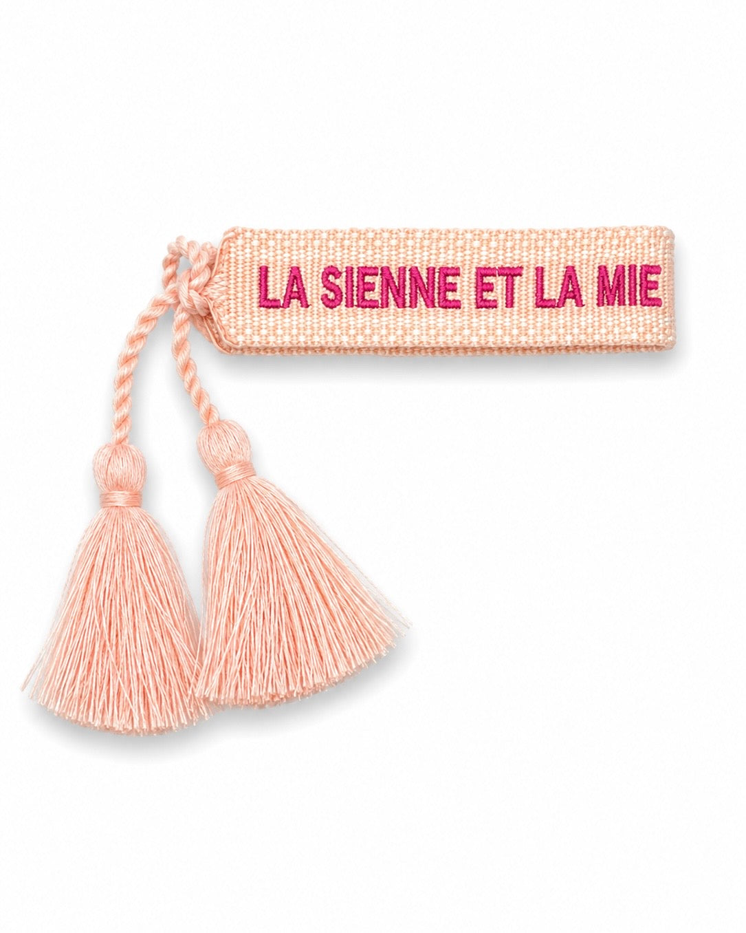 BRACELET LA SIENNE ET LA MIENNE SONT PAREILLES ROSE