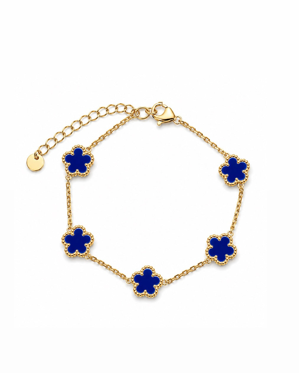 BRACELET CLOVER BLEU