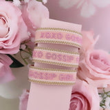 BRACELET BRODÉ GOSSIP GIRL PAILLETTES
