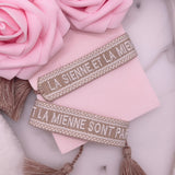 BRACELET LA SIENNE ET LA MIENNE SONT PAREILLES BEIGE