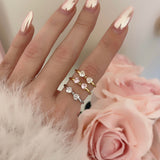 BAGUE DOUBLE MINI COEUR