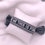 BRACELET BRODÉ PROMISE ME THIS IS FOREVER