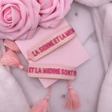 BRACELET LA SIENNE ET LA MIENNE SONT PAREILLES ROSE