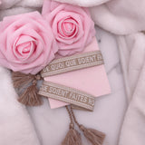 BRACELET DE QUOI QUE SOIENT FAITES NOS ÂMES BEIGE