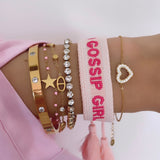 BRACELET BRODÉ XOXO GOSSIP GIRL