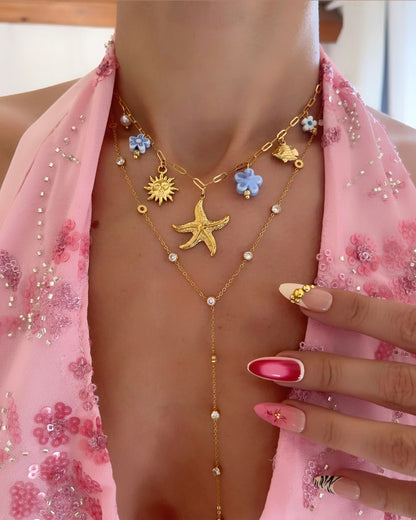 COLLIER BORA BORA BLEU