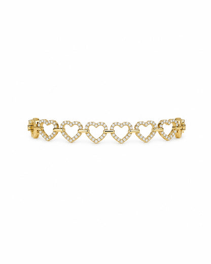 BRACELET GUIRLANDE DE CŒUR SHINE