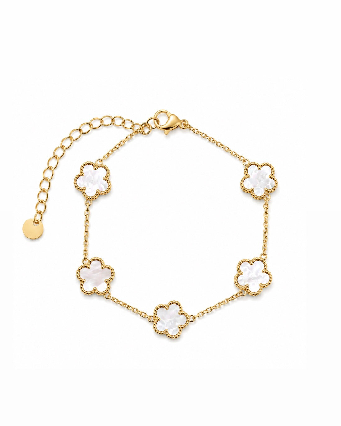 BRACELET CLOVER BLANC