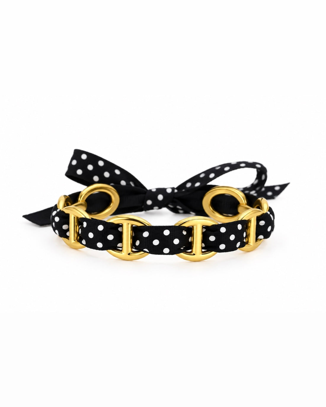 JONC POLKA DOT NOIR