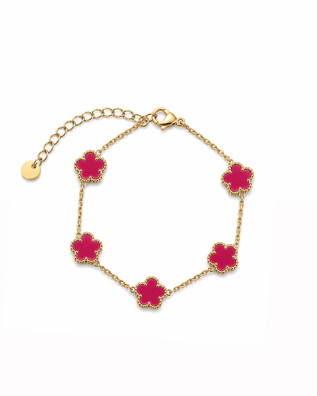 BRACELET CLOVER FUSHIA