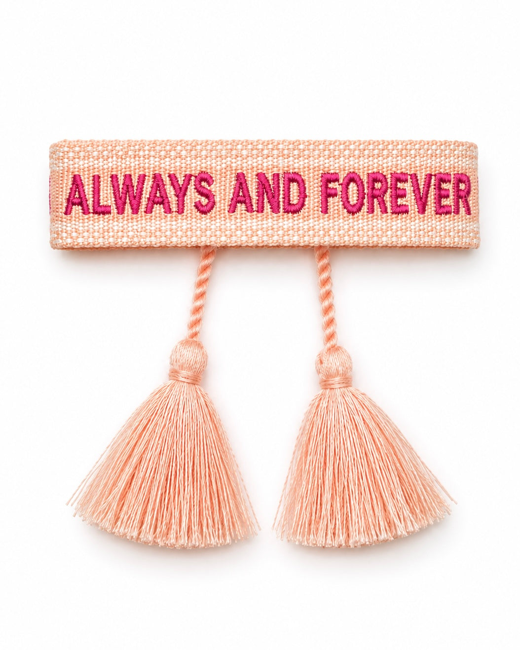 BRACELET BRODÉ ALWAYS AND FOREVER ROSE