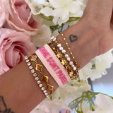 BRACELET LA SIENNE ET LA MIENNE SONT PAREILLES ROSE