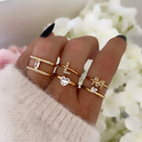 BAGUE LETTRE STRASS