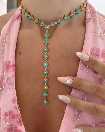 COLLIER ICONIC EN Y BLEU