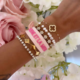 BRACELET LA SIENNE ET LA MIENNE SONT PAREILLES ROSE