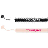 BRACELET BRODÉ YOU DIE, I DIE