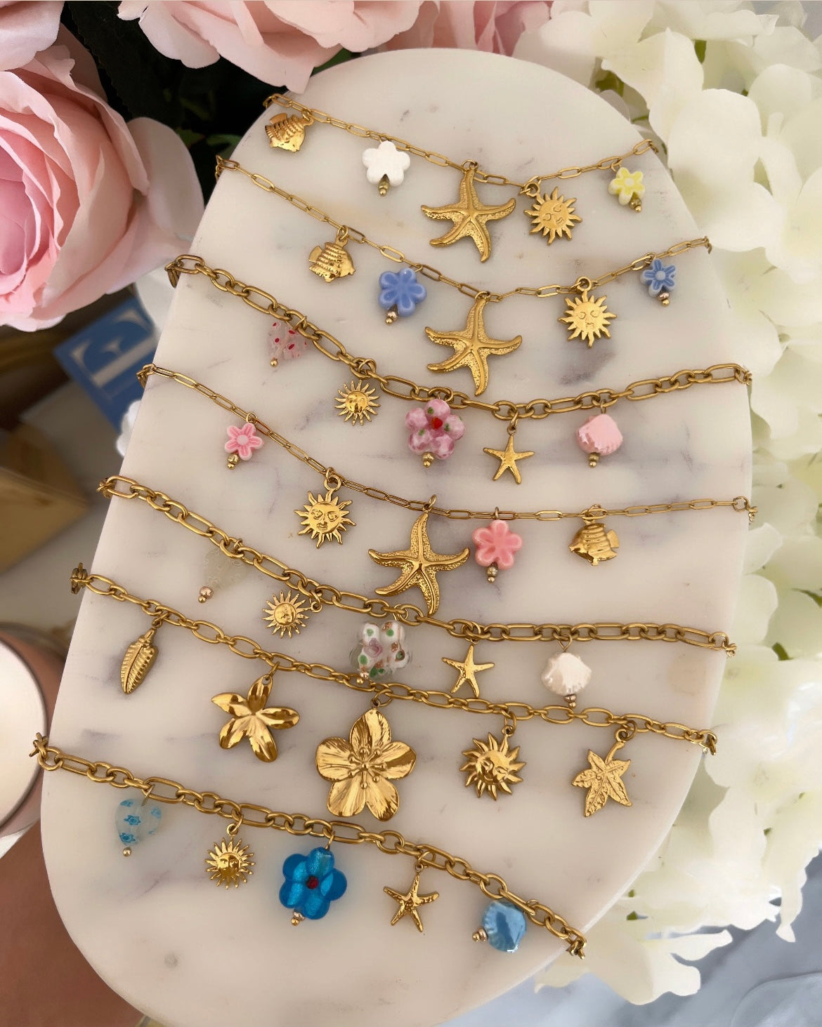 COLLIER TAHITI ROSE
