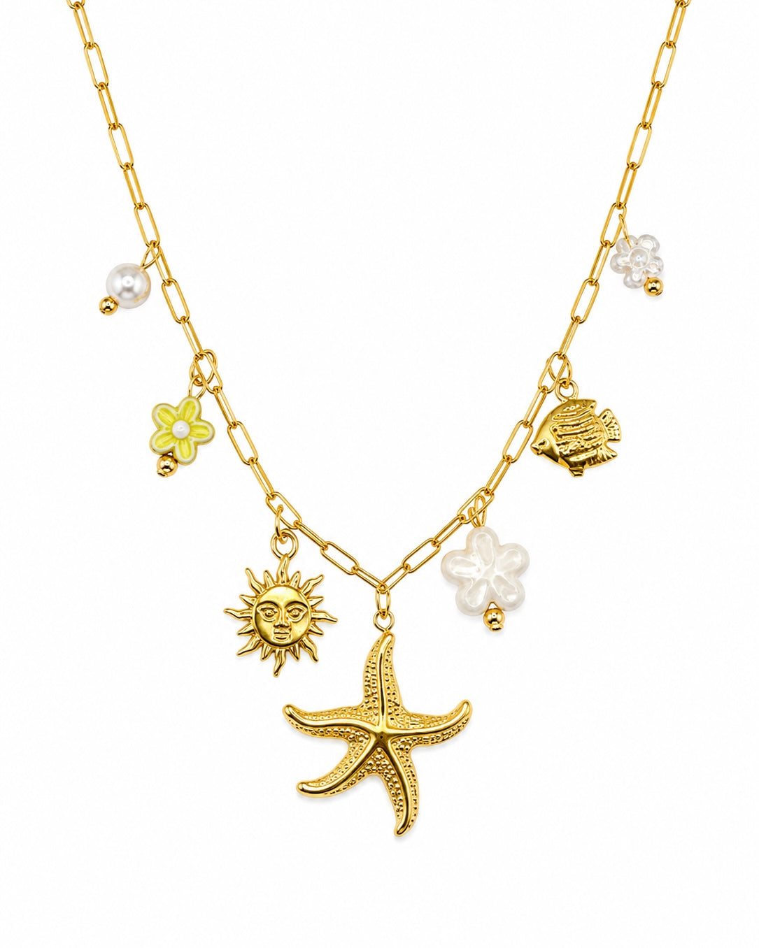 COLLIER BORA BORA BLANC