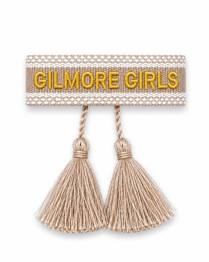 BRACELET BRODÉ GILMORE GIRLS BEIGE