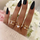 BAGUE LETTRE STRASS