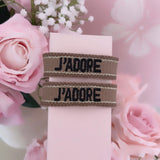 Bracelet « J’ADORE » marron noir