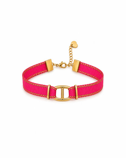 BRACELET SUMMER VIBES ROSE FLUO