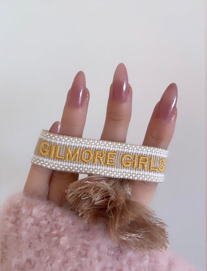 BRACELET BRODÉ GILMORE GIRLS BEIGE