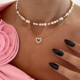 Collier heart diamond