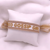 Bracelet brodé « XOXO GOSSIP GIRL »