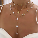 COLLIER ROSY BLANC