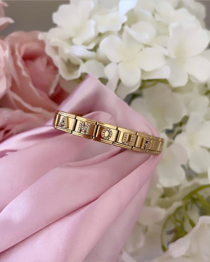BRACELET AMOUR STRASS