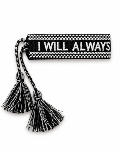 BRACELET  I WILL ALYAYS CHOOSE YOU NOIR