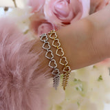 BRACELET GUIRLANDE DE CŒUR SHINE