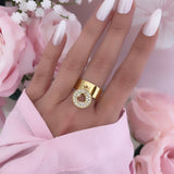 Bague breloque coeur