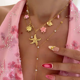 COLLIER BORA BORA ROSE