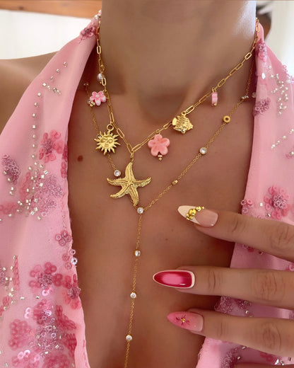 COLLIER BORA BORA ROSE