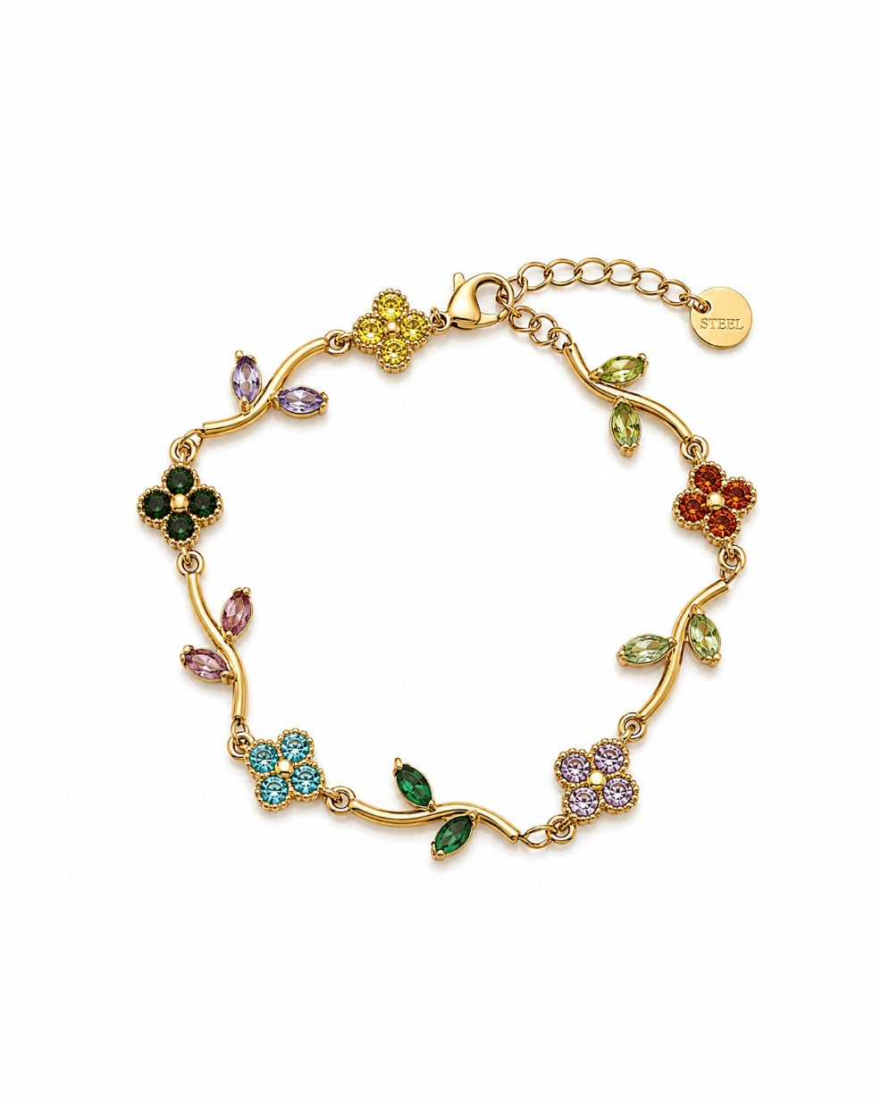 BRACELET JARDIN FLEURI MULTICOLORE
