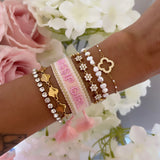 BRACELET BRODÉ GOSSIP GIRL PAILLETTES